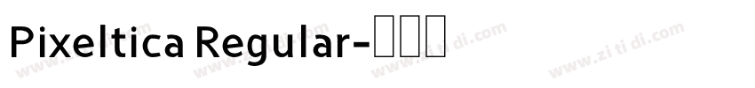 Pixeltica Regular字体转换
